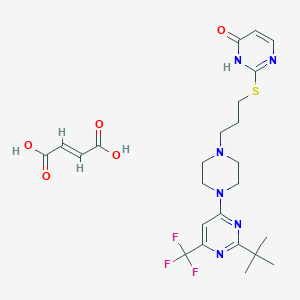 molecular formula C24H31F3N6O5S B051738 ABT-925 anhydrous CAS No. 220519-07-3