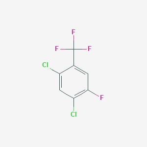 molecular formula C7H2Cl2F4 B051740 1,5-二氯-2-氟-4-(三氟甲基)苯 CAS No. 112290-01-4