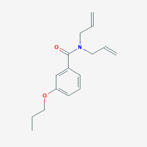 molecular formula C16H21NO2 B5174226 N~1~,N~1~-DIALLYL-3-PROPOXYBENZAMIDE 
