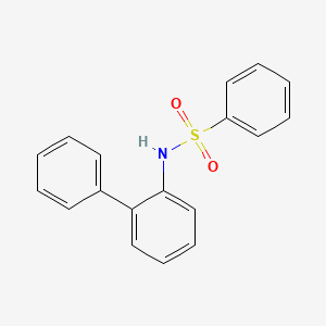 molecular formula C18H15NO2S B5174576 N-([1,1'-Biphenyl]-2-yl)benzenesulfonamide CAS No. 93729-09-0