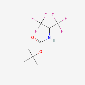 molecular formula C8H11F6NO2 B5174791 tert-butyl N-(1,1,1,3,3,3-hexafluoropropan-2-yl)carbamate 
