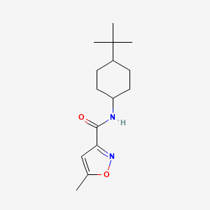 molecular formula C15H24N2O2 B5174847 N-(4-tert-butylcyclohexyl)-5-methyl-1,2-oxazole-3-carboxamide 