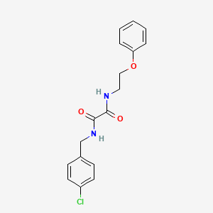 molecular formula C17H17ClN2O3 B5174855 N'-[(4-chlorophenyl)methyl]-N-(2-phenoxyethyl)oxamide 