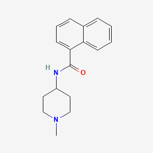 molecular formula C17H20N2O B5175013 N-(1-methylpiperidin-4-yl)naphthalene-1-carboxamide 