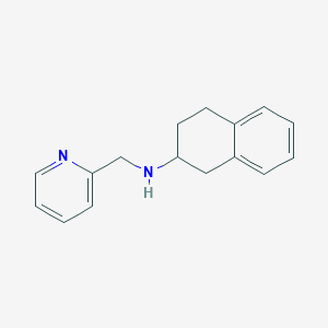 molecular formula C16H18N2 B5175210 N-(pyridin-2-ylmethyl)-1,2,3,4-tetrahydronaphthalen-2-amine 