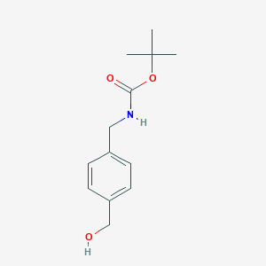 molecular formula C13H19NO3 B051754 tert-Butyl 4-(Hydroxymethyl)benzylcarbamate CAS No. 123986-64-1