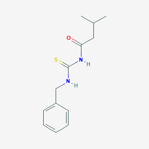 molecular formula C13H18N2OS B5175467 N-(benzylcarbamothioyl)-3-methylbutanamide 