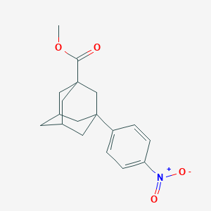molecular formula C18H21NO4 B5175509 Methyl 3-(4-nitrophenyl)adamantane-1-carboxylate 