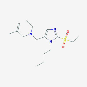 molecular formula C16H29N3O2S B5175633 N-[(3-butyl-2-ethylsulfonylimidazol-4-yl)methyl]-N-ethyl-2-methylprop-2-en-1-amine 