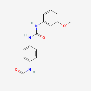 molecular formula C16H17N3O3 B5175857 N-(4-{[(3-methoxyphenyl)carbamoyl]amino}phenyl)acetamide 