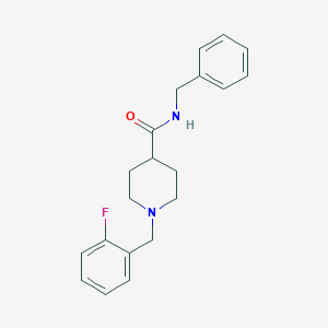 molecular formula C20H23FN2O B5175873 N-benzyl-1-(2-fluorobenzyl)piperidine-4-carboxamide 