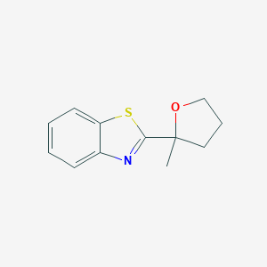 molecular formula C12H13NOS B051759 2-(2-Methyloxolan-2-yl)-1,3-benzothiazole CAS No. 120822-01-7