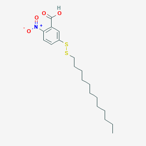 molecular formula C19H29NO4S2 B051761 5-(Dodecyldithio)-2-nitrobenzoic acid CAS No. 114019-73-7