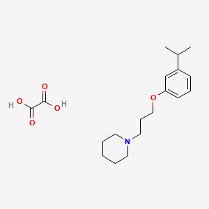 molecular formula C19H29NO5 B5176387 Oxalic acid;1-[3-(3-propan-2-ylphenoxy)propyl]piperidine 