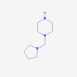 molecular formula C9H19N3 B051765 1-[(Pyrrolidin-1-yl)methyl]piperazine CAS No. 123866-44-4