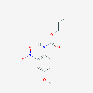 molecular formula C12H16N2O5 B5176617 butyl (4-methoxy-2-nitrophenyl)carbamate 