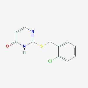 molecular formula C11H9ClN2OS B5176834 2-[(2-Chlorobenzyl)thio]pyrimidin-4-ol CAS No. 6342-22-9