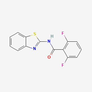 molecular formula C14H8F2N2OS B5176840 N-(1,3-benzothiazol-2-yl)-2,6-difluorobenzamide 