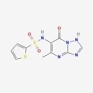 molecular formula C10H9N5O3S2 B5177070 N-{7-HYDROXY-5-METHYL-[1,2,4]TRIAZOLO[1,5-A]PYRIMIDIN-6-YL}THIOPHENE-2-SULFONAMIDE 