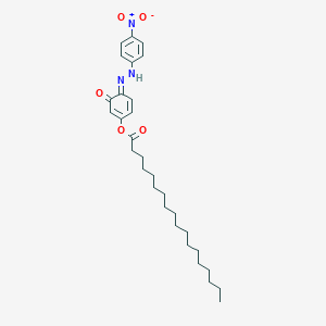molecular formula C30H43N3O5 B051778 5-Octadecanoyloxy-2-(4-nitrophenylazo)phenol CAS No. 124522-01-6