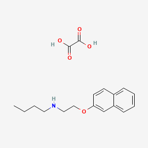 molecular formula C18H23NO5 B5177918 N-(2-naphthalen-2-yloxyethyl)butan-1-amine;oxalic acid 