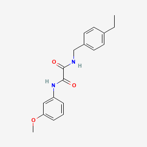molecular formula C18H20N2O3 B5178094 N-[(4-ethylphenyl)methyl]-N'-(3-methoxyphenyl)oxamide 