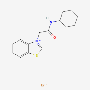 molecular formula C15H19BrN2OS B5178506 2-(1,3-benzothiazol-3-ium-3-yl)-N-cyclohexylacetamide;bromide 