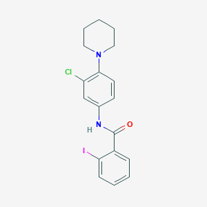 molecular formula C18H18ClIN2O B5178564 N-[3-chloro-4-(piperidin-1-yl)phenyl]-2-iodobenzamide 