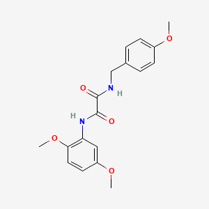 molecular formula C18H20N2O5 B5178619 N'-(2,5-dimethoxyphenyl)-N-[(4-methoxyphenyl)methyl]oxamide 