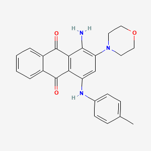 B5178687 1-amino-4-[(4-methylphenyl)amino]-2-(4-morpholinyl)anthra-9,10-quinone CAS No. 5475-04-7