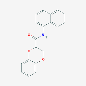 molecular formula C19H15NO3 B5178986 N-(naphthalen-1-yl)-2,3-dihydro-1,4-benzodioxine-2-carboxamide 