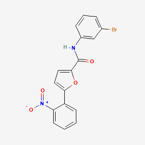 molecular formula C17H11BrN2O4 B5179016 N-(3-bromophenyl)-5-(2-nitrophenyl)-2-furamide 