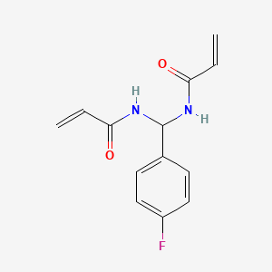 molecular formula C13H13FN2O2 B5179026 N-((ACRYLOYLAMINO)(4-FLUOROPHENYL)METHYL)ACRYLAMIDE CAS No. 303061-65-6