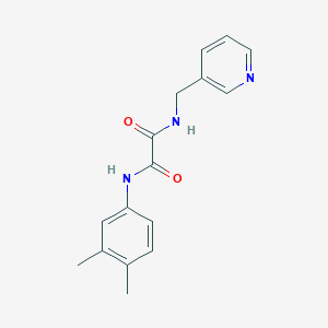 molecular formula C16H17N3O2 B5179343 N-(3,4-dimethylphenyl)-N'-(pyridin-3-ylmethyl)ethanediamide 