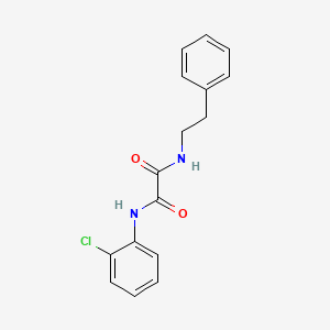 molecular formula C16H15ClN2O2 B5179390 N-(2-chlorophenyl)-N'-(2-phenylethyl)ethanediamide 