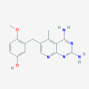molecular formula C16H17N5O2 B051794 5'-Demethylpiritrexim CAS No. 118252-38-3