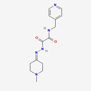 molecular formula C14H19N5O2 B5179488 N'-[(1-methylpiperidin-4-ylidene)amino]-N-(pyridin-4-ylmethyl)oxamide 