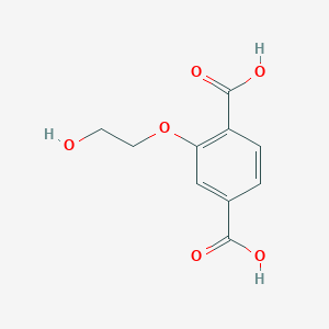molecular formula C10H10O6 B051800 1,4-Benzenedicarboxylic acid, 2-(2-hydroxyethoxy)- CAS No. 111822-80-1