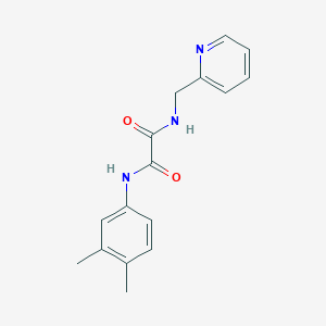 molecular formula C16H17N3O2 B5180358 N'-(3,4-dimethylphenyl)-N-(pyridin-2-ylmethyl)oxamide 