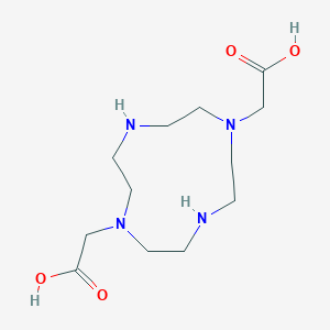 molecular formula C12H24N4O4 B051804 1,4,7,10-Tetraazacyclododecane-1,7-diacetic acid CAS No. 112193-75-6