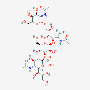 molecular formula C33H55N3O24 B051805 Nggg-N-Ac CAS No. 122137-12-6