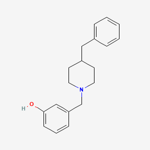molecular formula C19H23NO B5180826 3-[(4-Benzylpiperidin-1-yl)methyl]phenol 