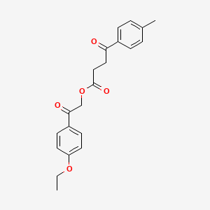 molecular formula C21H22O5 B5180879 [2-(4-Ethoxyphenyl)-2-oxoethyl] 4-(4-methylphenyl)-4-oxobutanoate 