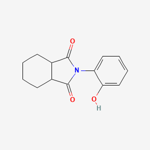 molecular formula C14H15NO3 B5181204 2-(2-Hydroxyphenyl)-3a,4,5,6,7,7a-hexahydroisoindole-1,3-dione 