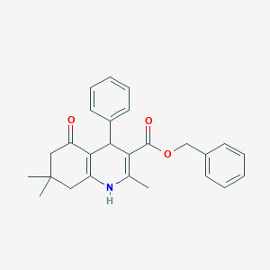 molecular formula C26H27NO3 B5181268 Benzyl 2,7,7-trimethyl-5-oxo-4-phenyl-1,4,5,6,7,8-hexahydroquinoline-3-carboxylate 