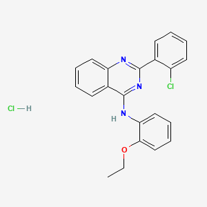 molecular formula C22H19Cl2N3O B5181399 2-(2-chlorophenyl)-N-(2-ethoxyphenyl)quinazolin-4-amine;hydrochloride 