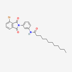 molecular formula C26H31BrN2O3 B5181460 N-[3-(4-bromo-1,3-dioxoisoindol-2-yl)phenyl]dodecanamide 
