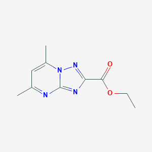 molecular formula C10H12N4O2 B051815 Ethyl 5,7-dimethyl-[1,2,4]triazolo[1,5-a]pyrimidine-2-carboxylate CAS No. 114040-29-8