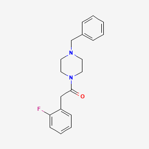 molecular formula C19H21FN2O B5181613 1-(4-BENZYLPIPERAZINO)-2-(2-FLUOROPHENYL)-1-ETHANONE 