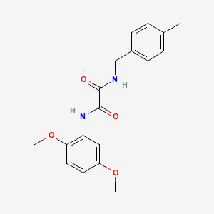 molecular formula C18H20N2O4 B5181669 N'-(2,5-dimethoxyphenyl)-N-[(4-methylphenyl)methyl]oxamide 